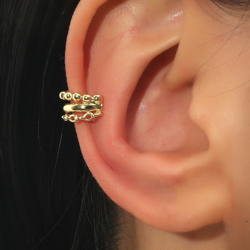 Mode Mehrschichtige Perlenkette C-förmige Ohrringe Großhandel
