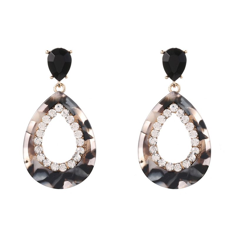 Fashion Drop-shaped Acrylic Diamond Earrings Wholesale