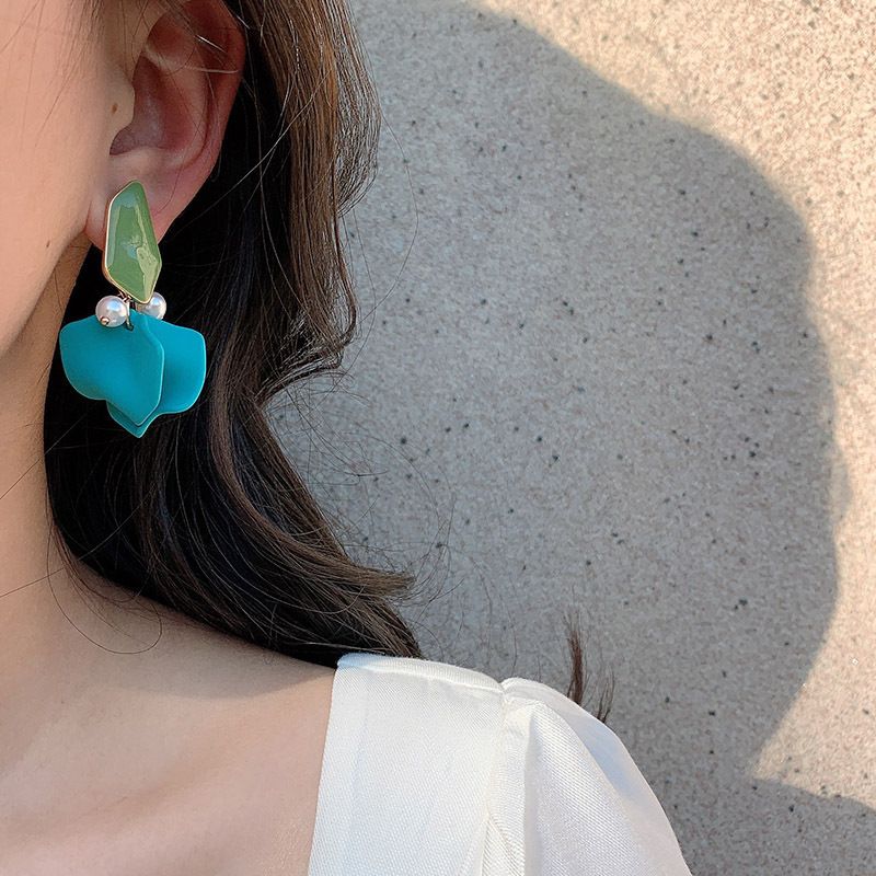 Nouvelles Boucles D&#39;oreilles Géométriques Coréennes Simples De Style De Mode