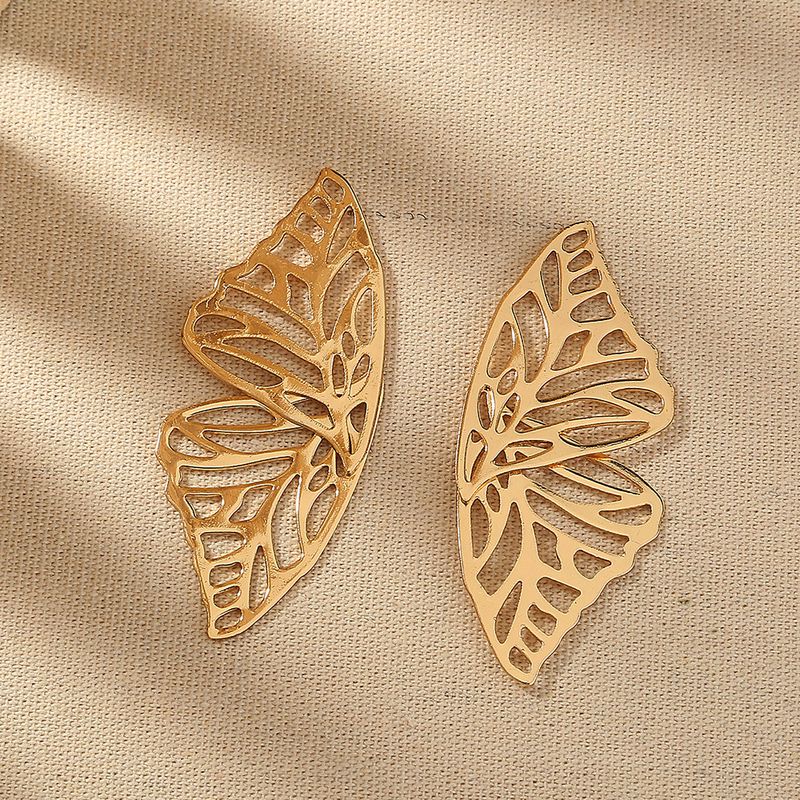 Fashion Hollow Symmetrical Butterfly Wings Earrings