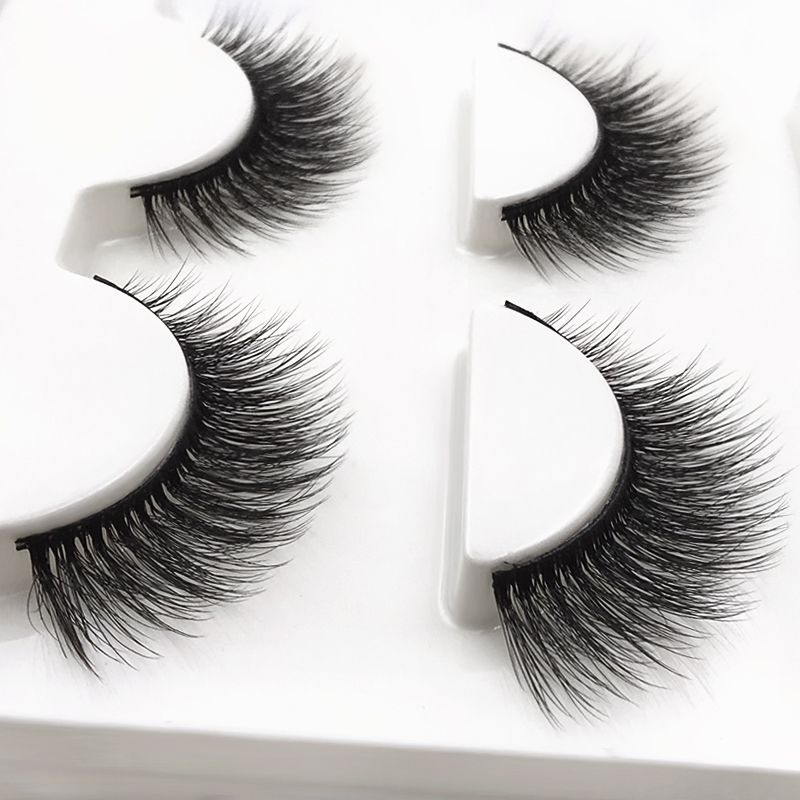 Fashion 3 Pairs 3d Mink False Eyelashes