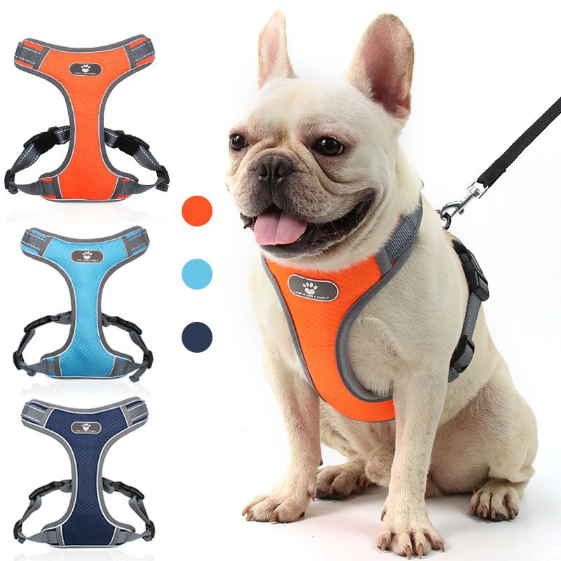 New Mesh Breathable Vest Type Reflective Big Dog Chest Harness