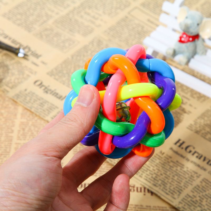 Mode Haustierspielzeug Farbe Klingender Ball