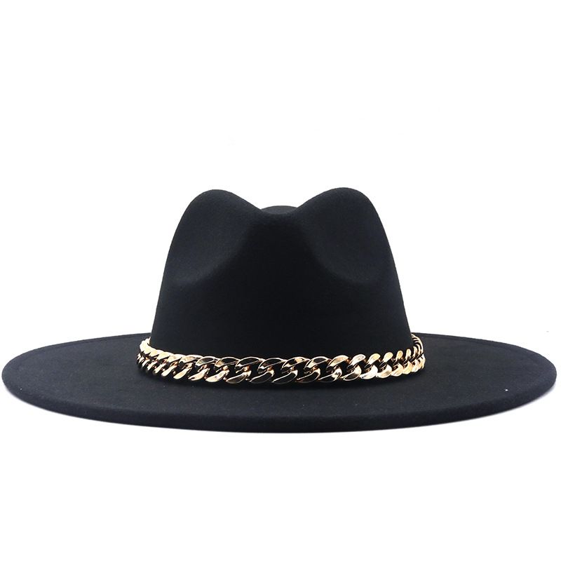 Fashion Woolen Chain Jazz Hat