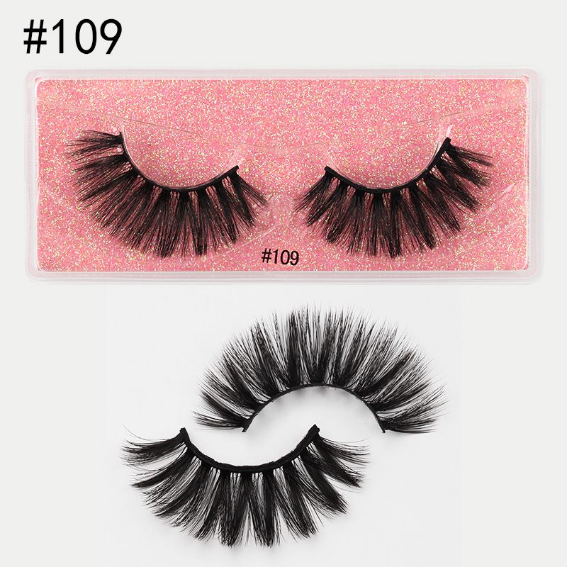 Fashion 3d Three-dimensional Natural Thick Style 1 Pair Of Eyelashes