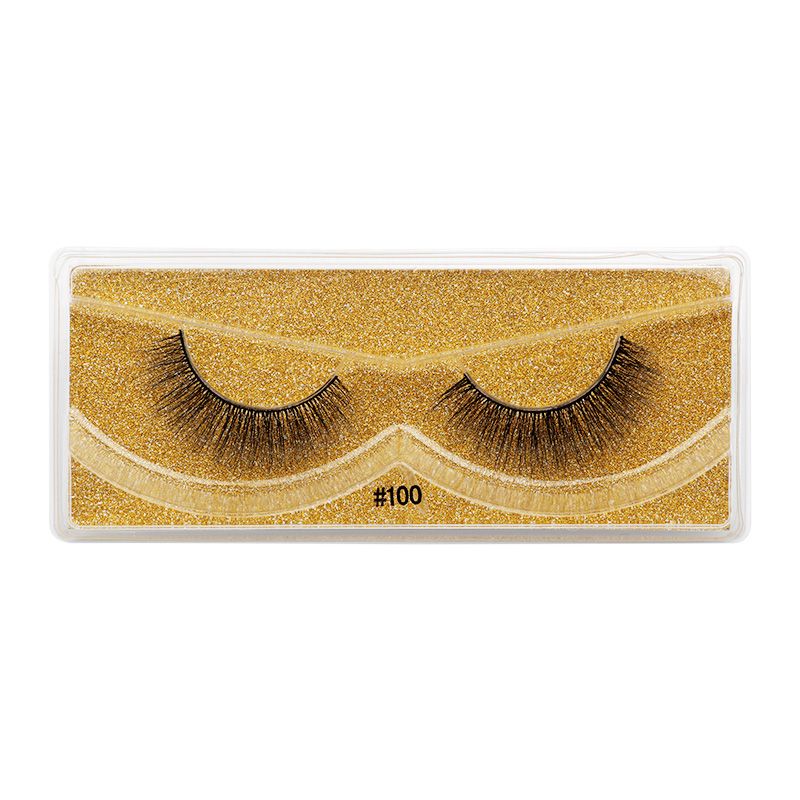Fashion 3d Three-dimensional Natural Thick Style 1 Pair Of Eyelashes