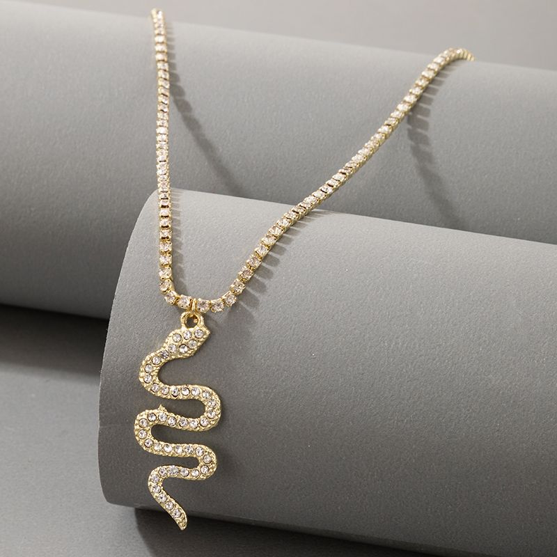 Nouveau Bracelet De Cheville Pendentif En Forme De Serpent En Diamant Simple