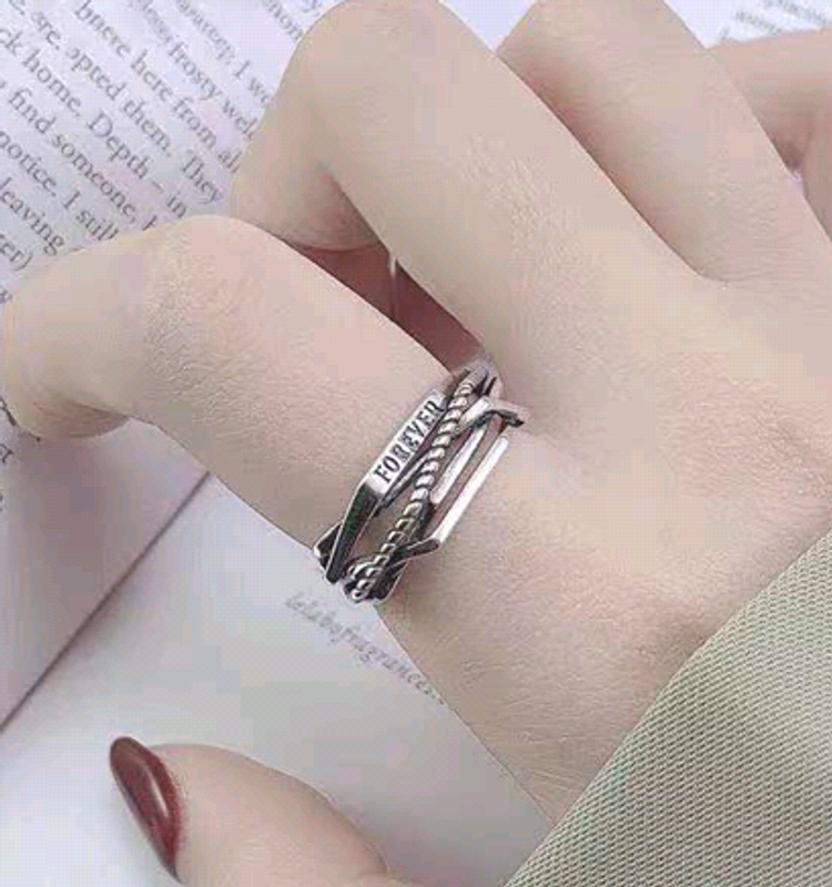 Fashion Geometric Copper Opening Ring Wholesale