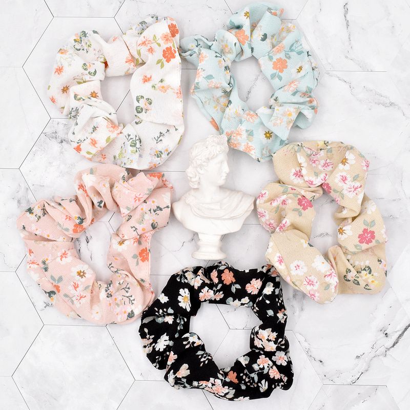 Korean Style Retro Small Floral Hair Rope