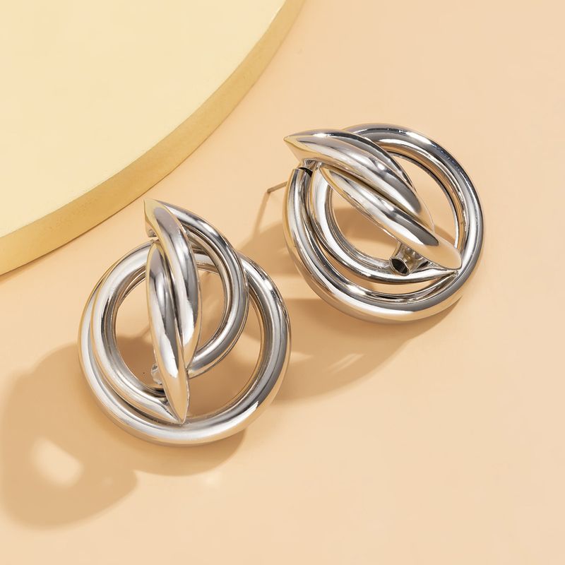 Einfacher Stil Geometrisch Eisen Ohrringe