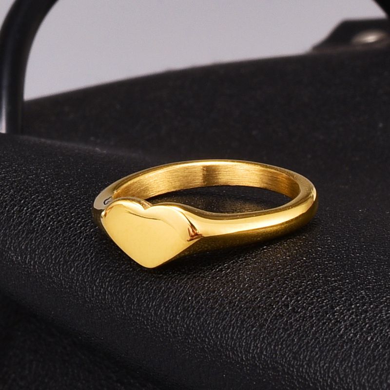 J62 أوروبا والولايات المتحدة اللامع ، خاتم ذهبي متطور ، شخصية عصرية ، حلقة إصبع خسوف ، خاتم قلب المد الإناث