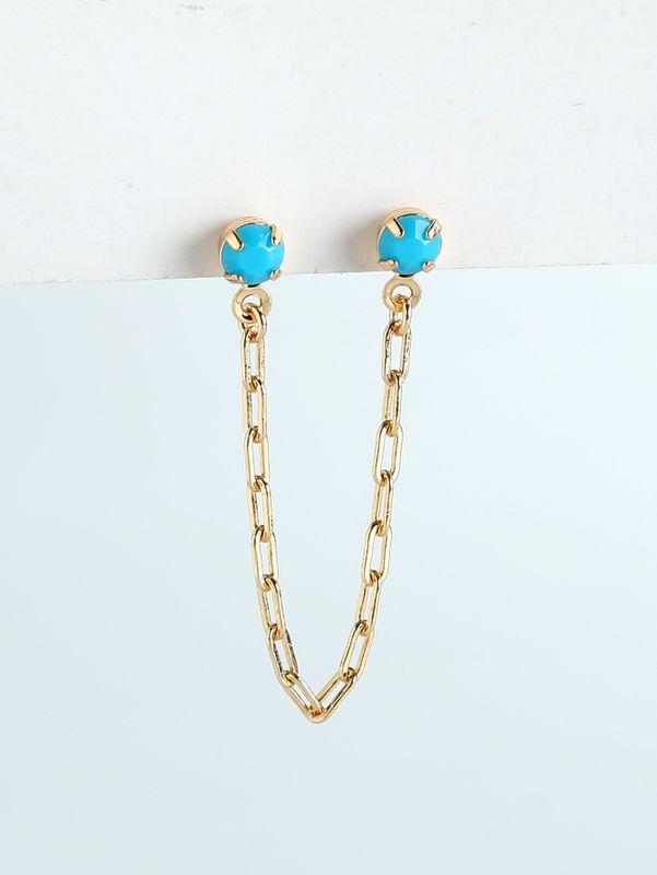 Simple Single Chain Link Earrings