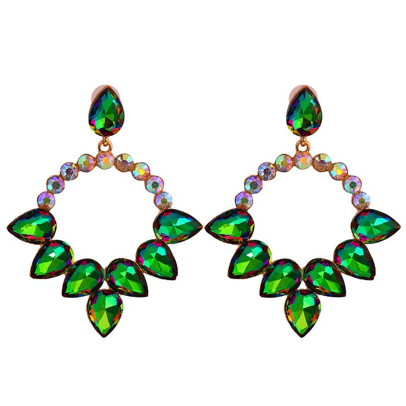 Fashion Diamond-studded Geometric Earrings