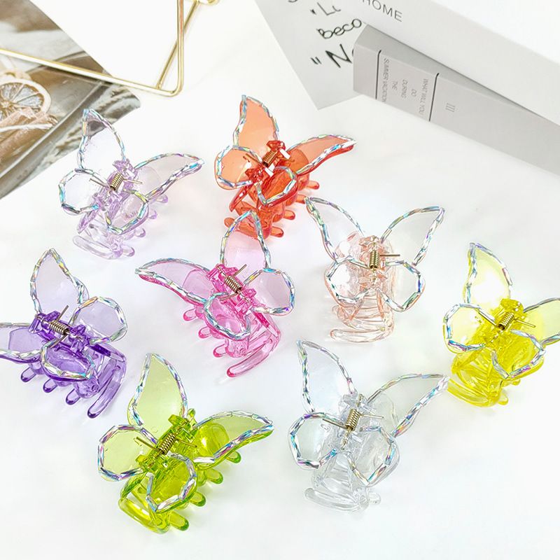 Korean Transparente Butterfly Acrylic Shark Clip