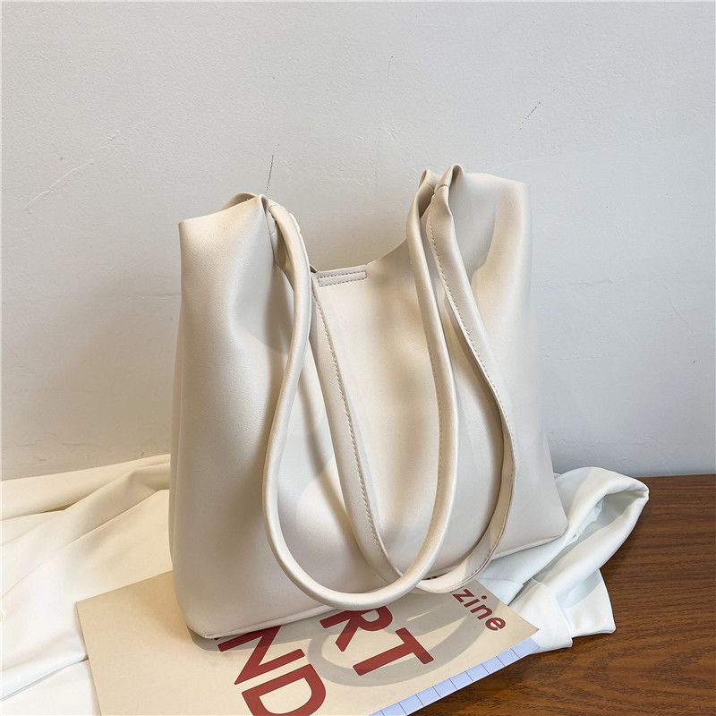 Korean Solid Color Large Capacity Shoulder Bag