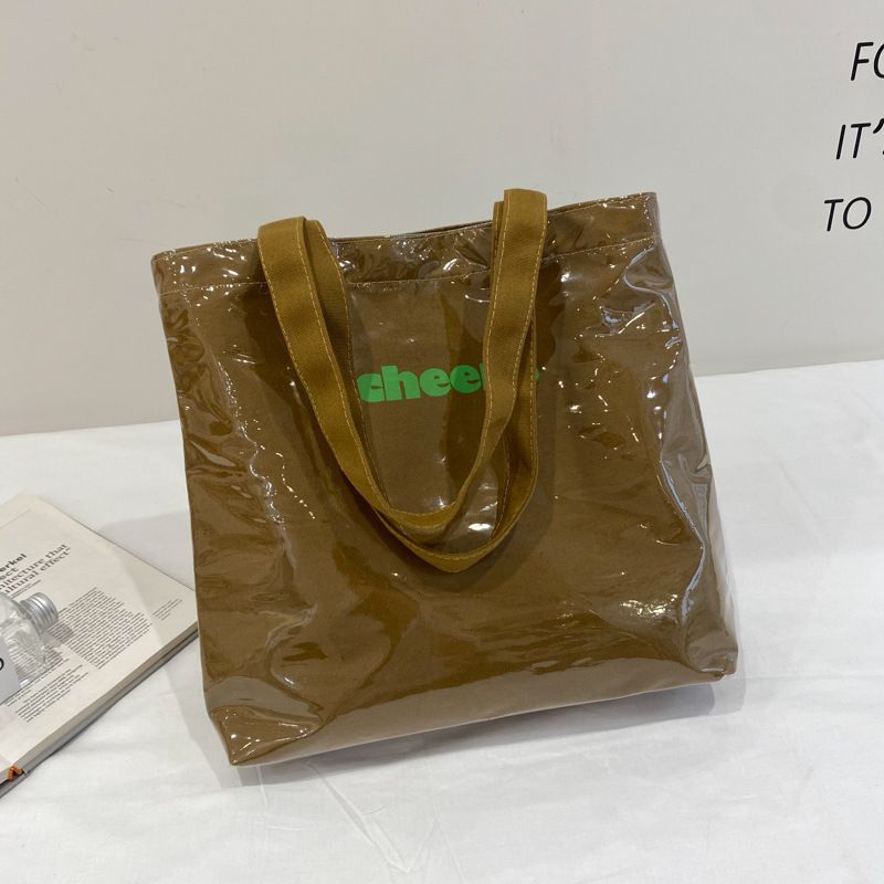 Korean Transparent Pvc Large-capacity Canvas Bag