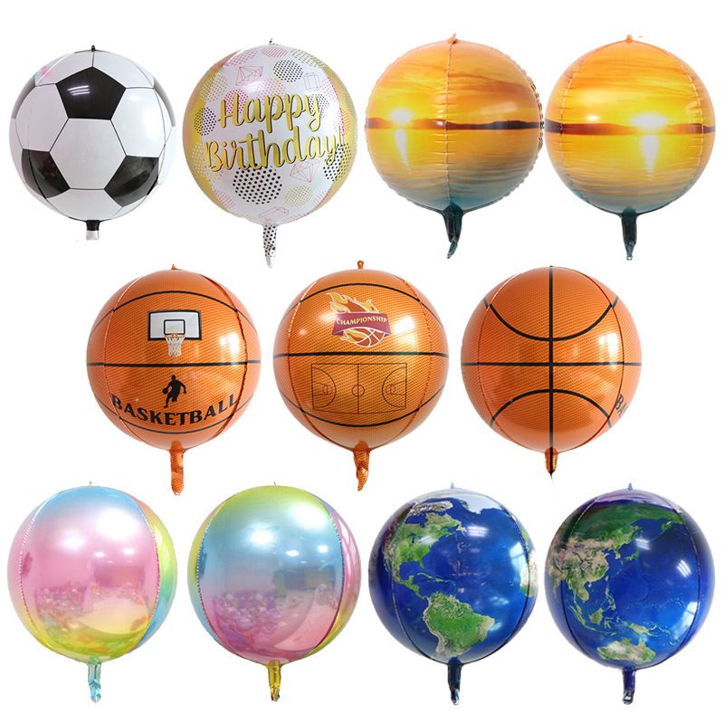 Decoración De Globos 4d De Fútbol Degradado De Moda