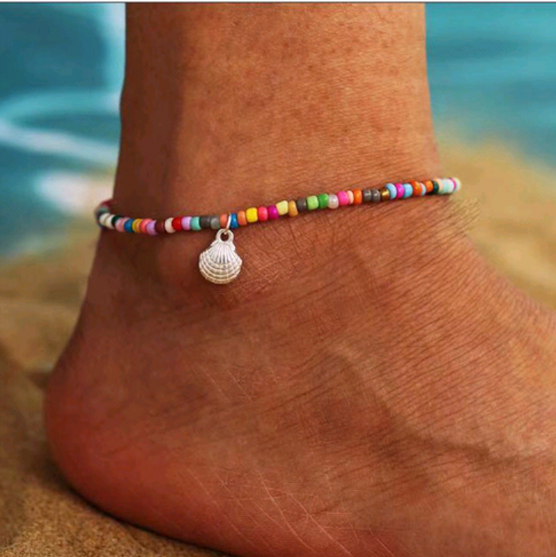 Nihaojewelry Jewelry Wholesale Shell Pendant Beads Anklet