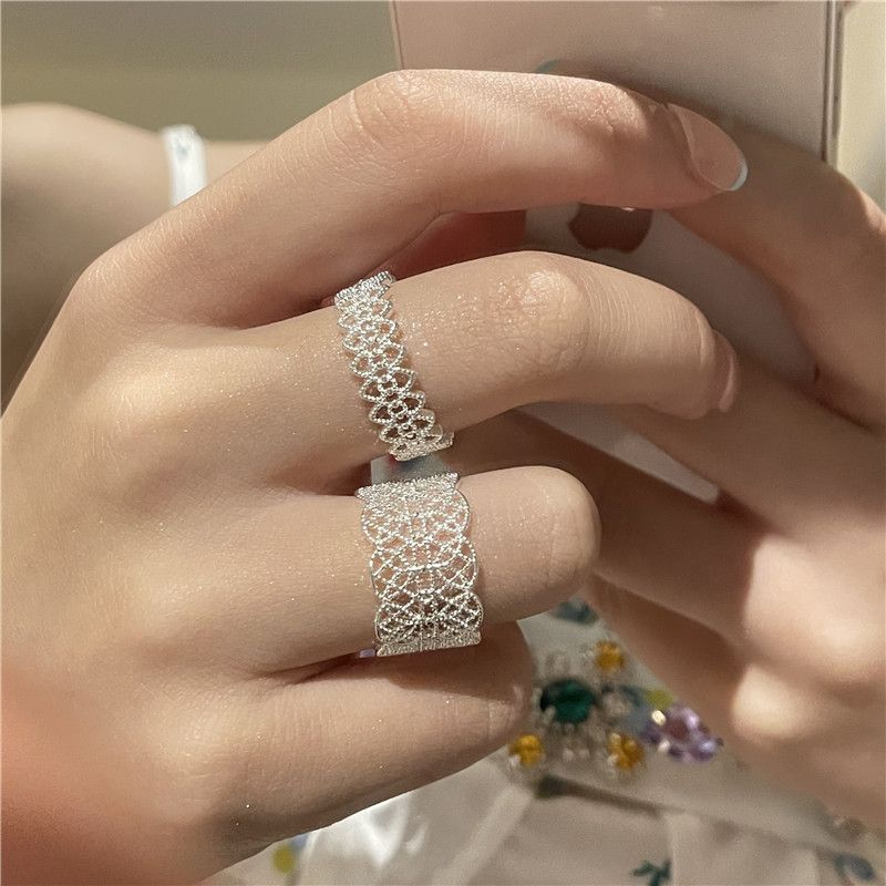 Wholesale Jewelry Retro Lace Carved Ring Nihaojewelry