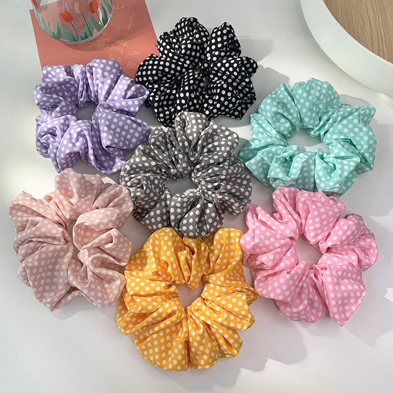 Nihaojewelry النمط الكوري البولكا النقاط الشعر Scrunchies مجوهرات بالجملة