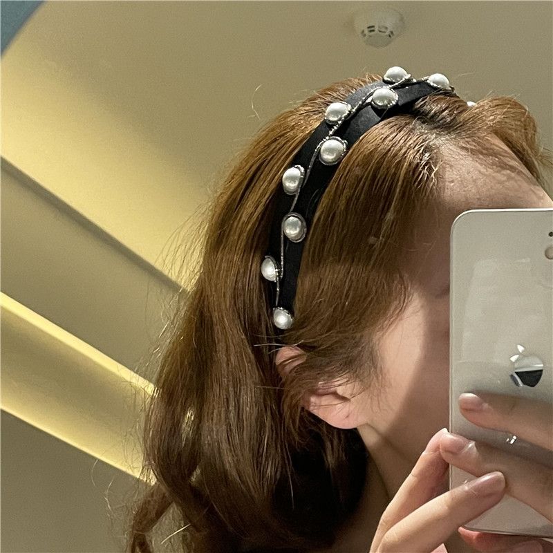 Korean Style Pearl Flower Butterfly Hairband
