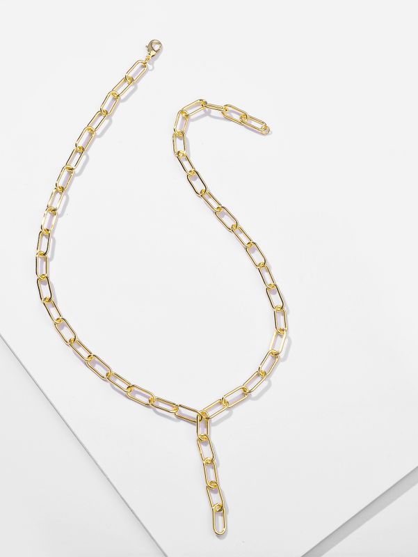Fashion Simple Chain Medium Long Necklace