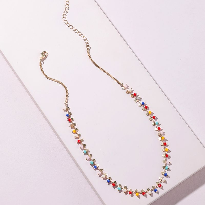 Fashion Crystal Glass Chain Necklace