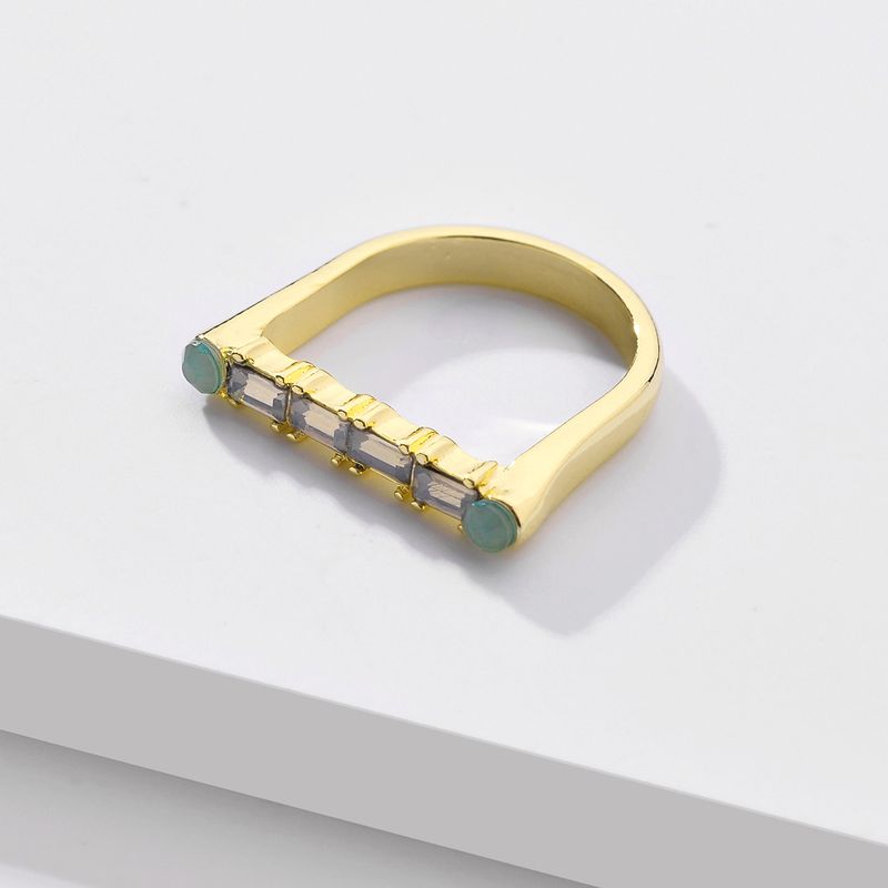 Fashion Sub-alloy Crystal Ring