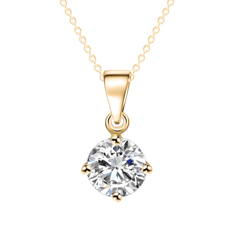 Mode Einfache Diamantkupferkette