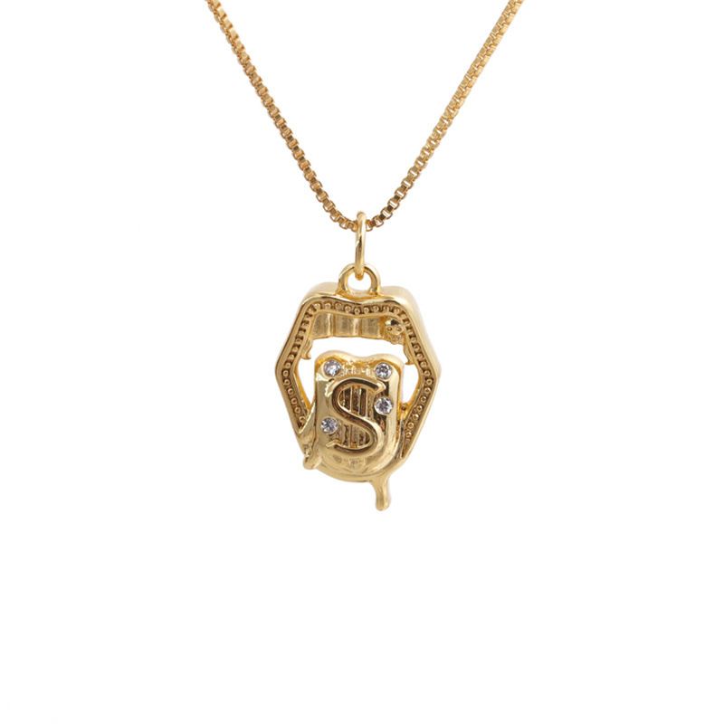 Fashion Geometric Pendant Copper Necklace