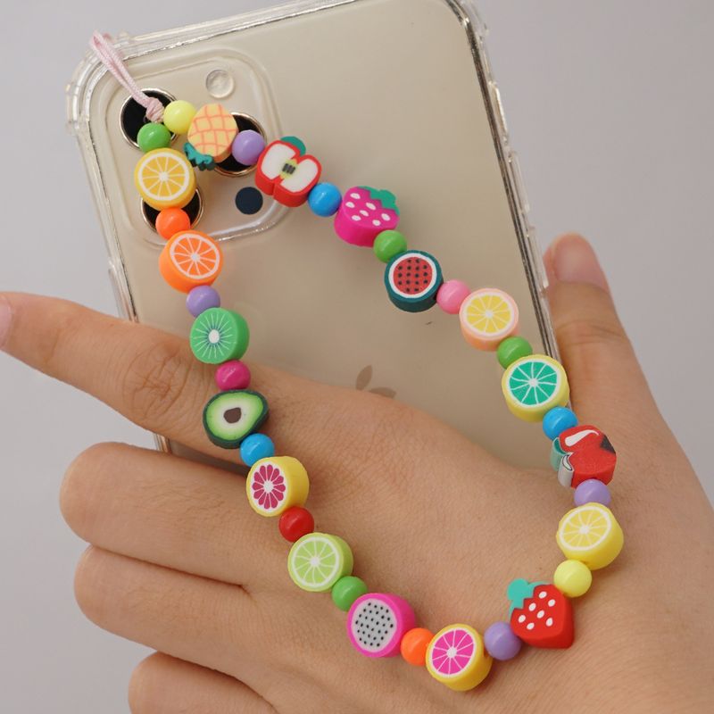 Bohemian Acrylic Mixed Color Beads Phone Rope