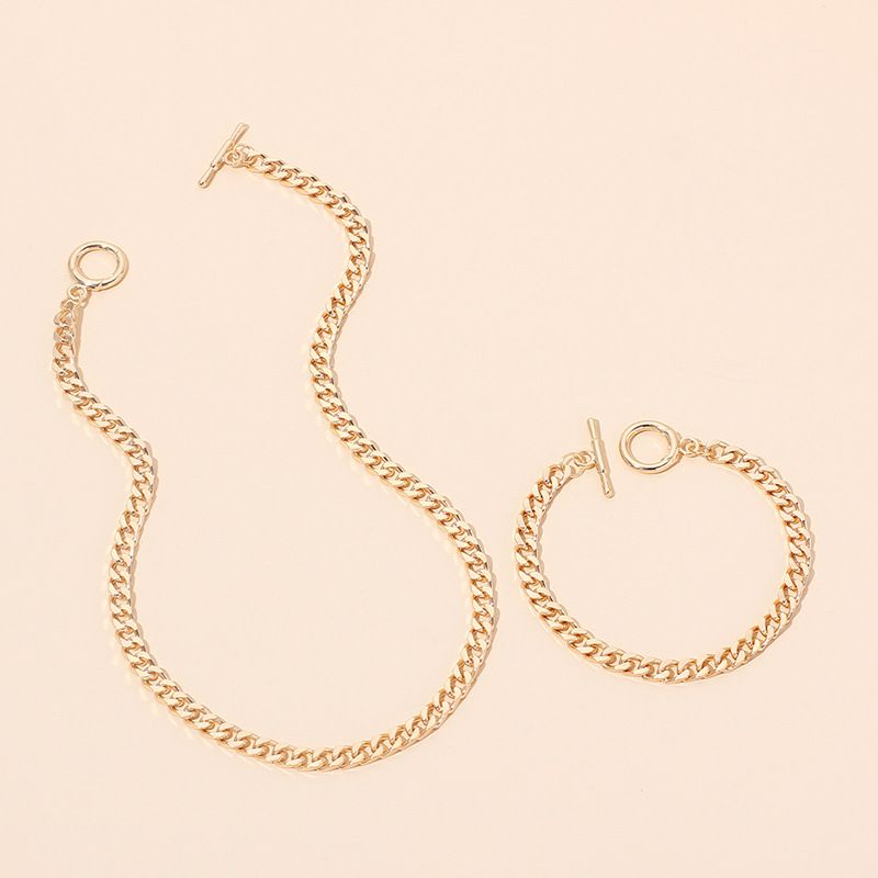 Hip-hop Stacking Trendy Metal Chain Necklace Set