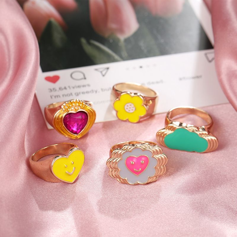Fashion Cute Fun Heart- Shape Ring