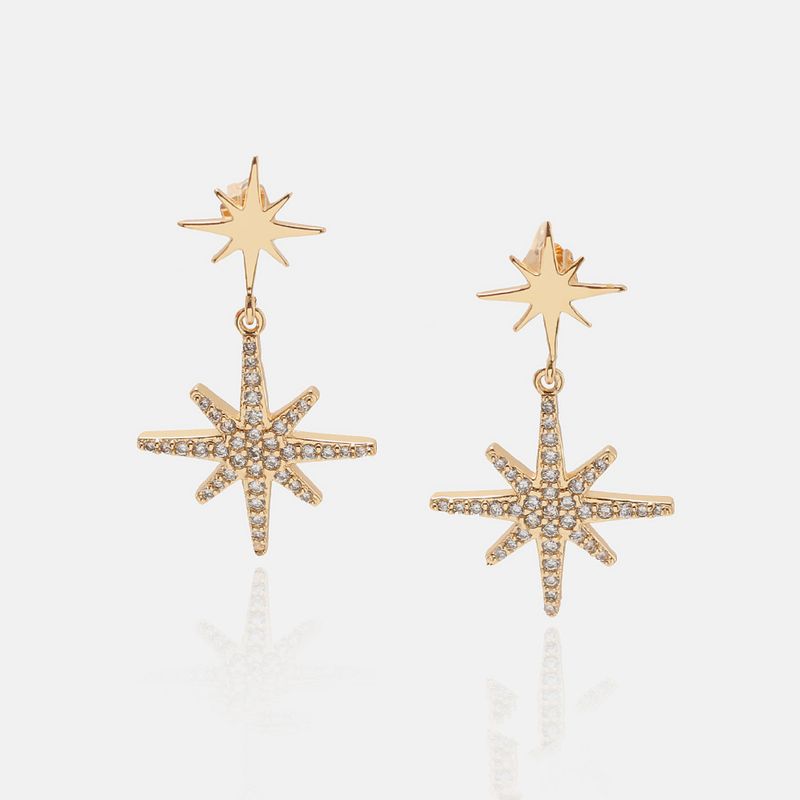 Fashion Gold-plated Star Earrings