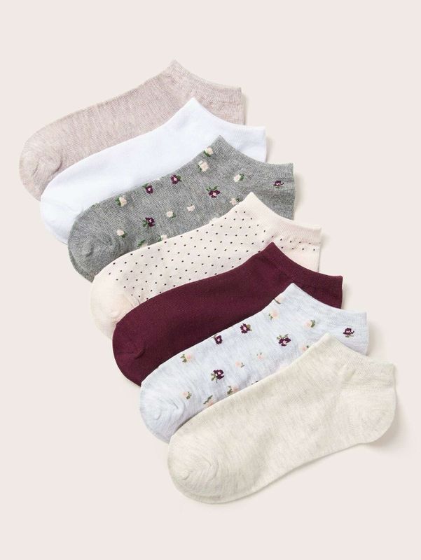 Simple Kapok Suit Socks 7 Pairs