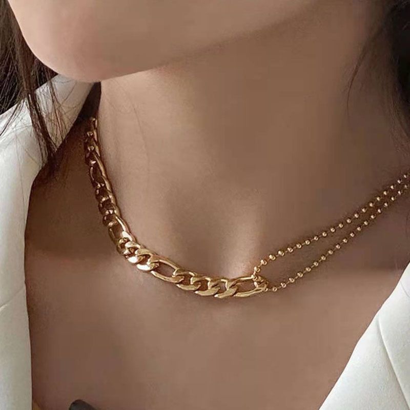 Nihaojewelry Collar De Cadena De Acero De Titanio Simple Joyería Al Por Mayor