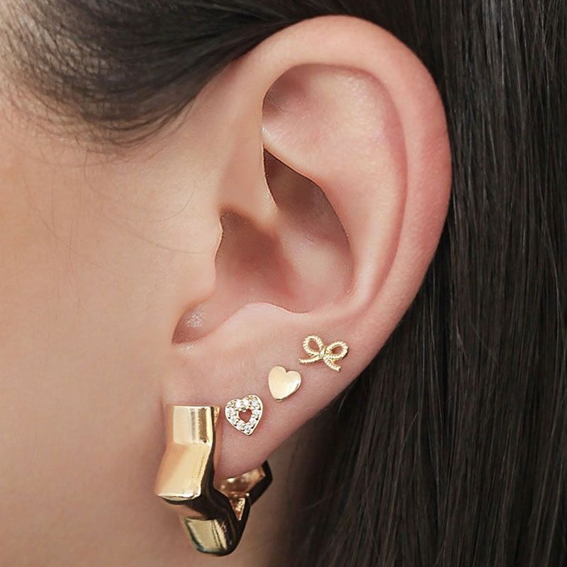 Wholesale Jewelry Star Geometric Earrings 4-piece Nihaojewelry