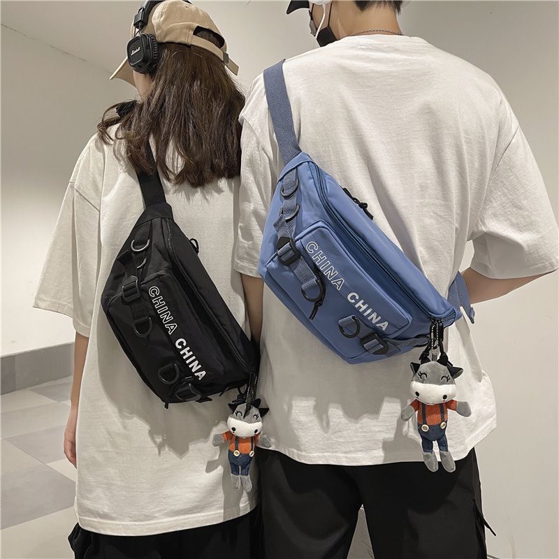 Nihaojewelry Casual Messenger Canvas Chest Bag Wholesale Accessories