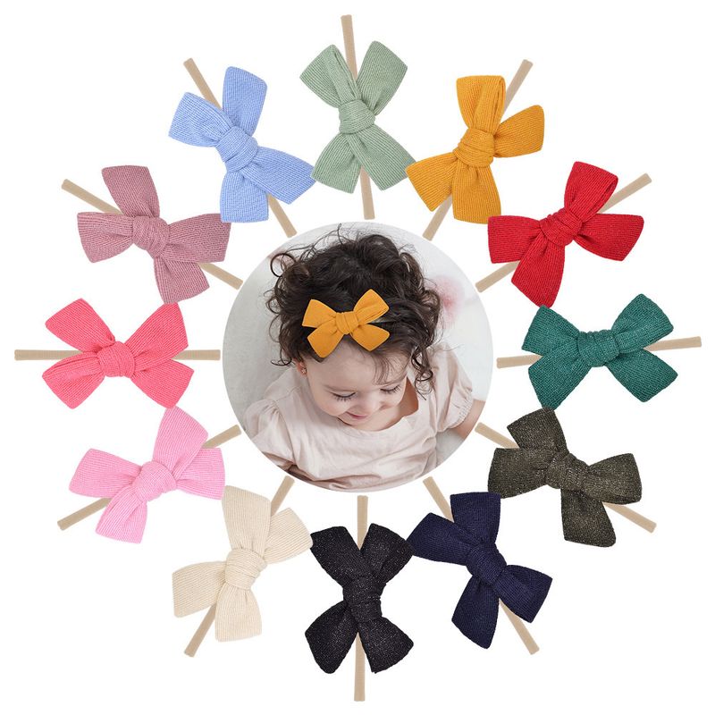 Nihaojewelry Cute Children's Color Seamless Bow Small Hair Wholesale Jewelry