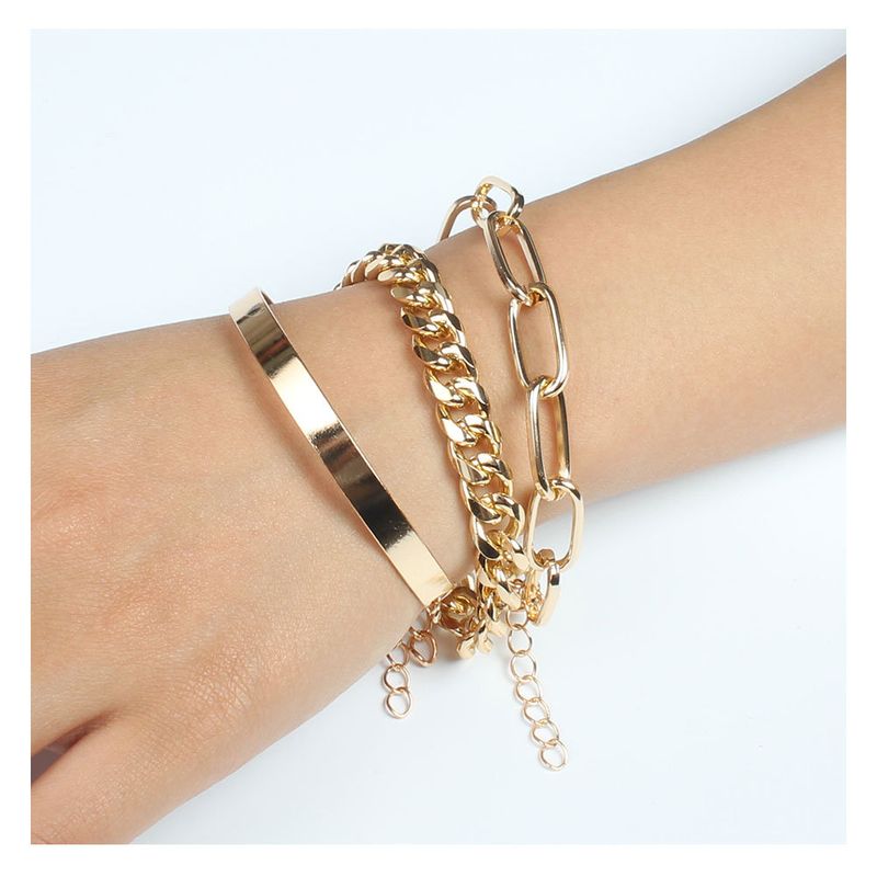 Wholesale Jewelry Simple Geometric Chain Alloy Bracelet Nihaojewelry