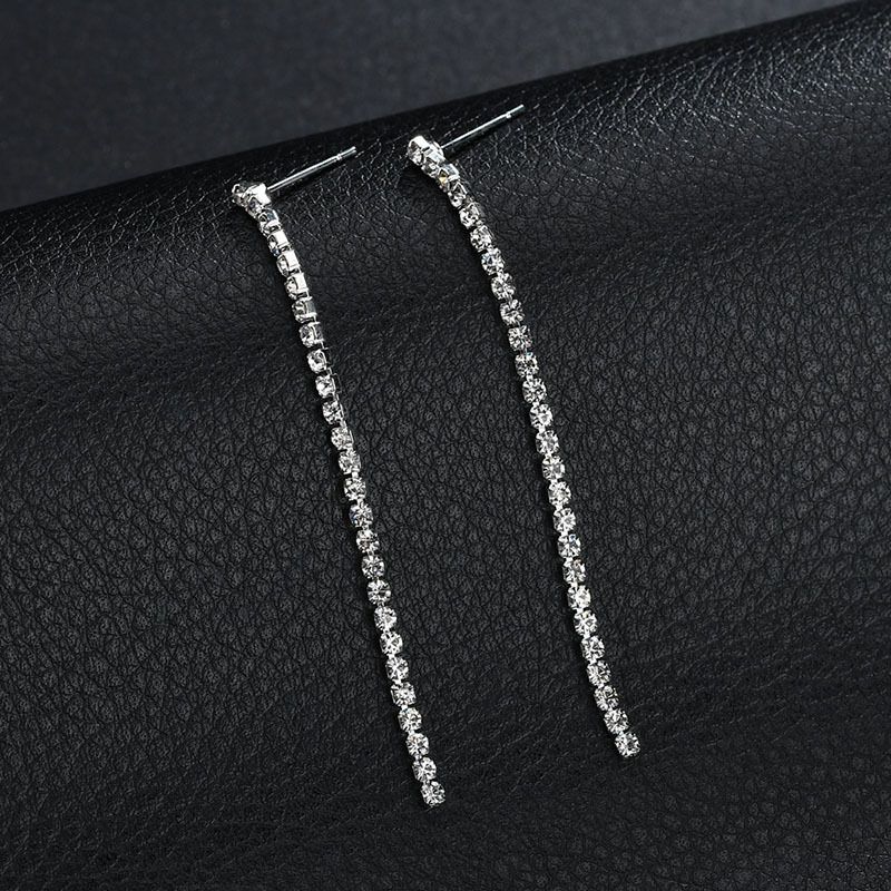 Nihaojewelry Boucles D&#39;oreilles Longues Gland De Diamant Simple Bijoux En Gros