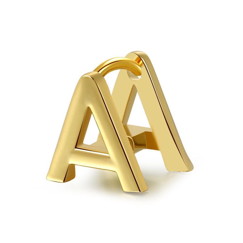 Grossiste Bijoux Alphabet Anglais Cuivre Boucles D&#39;oreilles Nihaojewelry