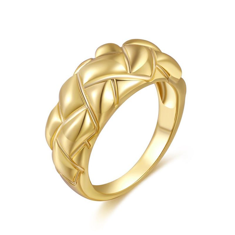 Wholesale Jewelry Retro Pineapple Pattern Copper Ring Nihaojewelry