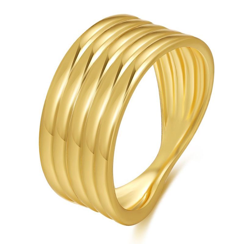 Ins Internet Celebrity Blogger New Ring Creative Stripe Knotted Ring