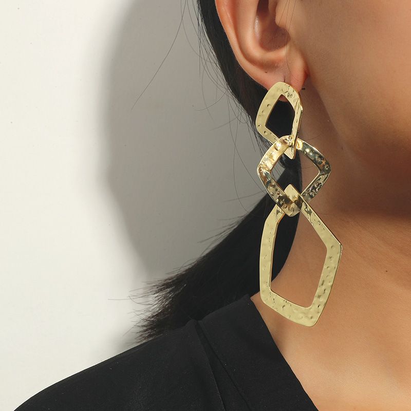 Wholesale Jewelry Alloy Geometric Fashion Long Earrings Nihaojewelry