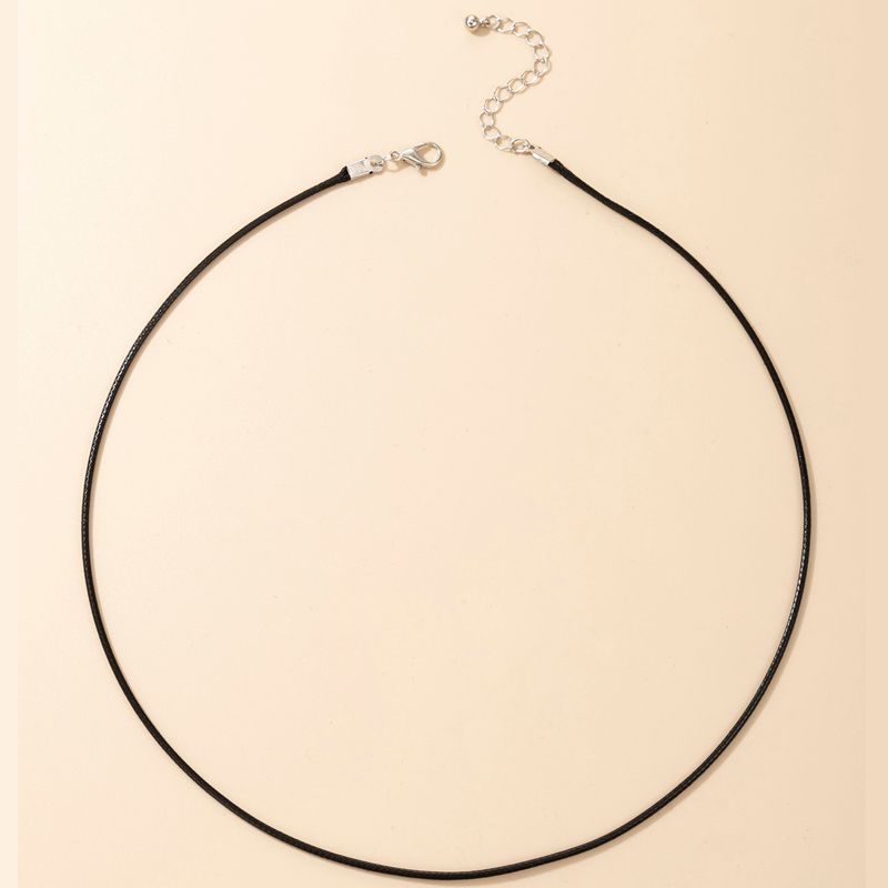 Wholesale Jewelry Simple Black Rope Necklace Nihaojewelry