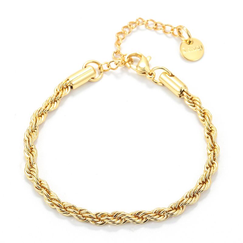 Nihaojewelry Wholesale Jewelry Simple Twist Chain Stainless Steel Bracelet