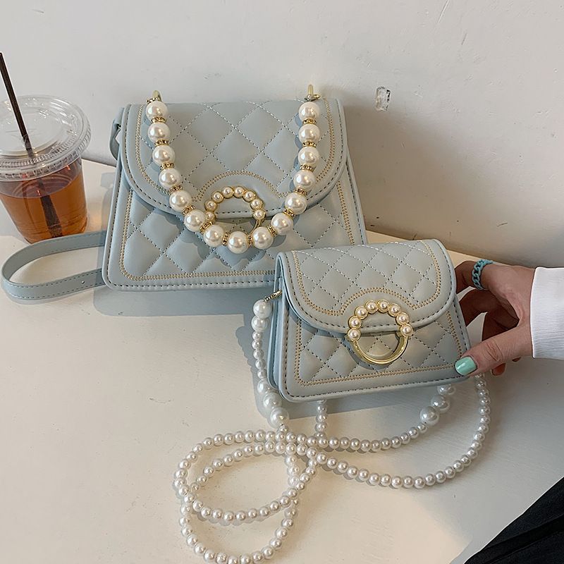 Wholesale Pearl Chain Square Messenger Bag Nihaojewelry