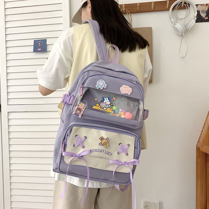 Wholesale Candy Color Rabbit Pendant Backpack Nihaojewelry