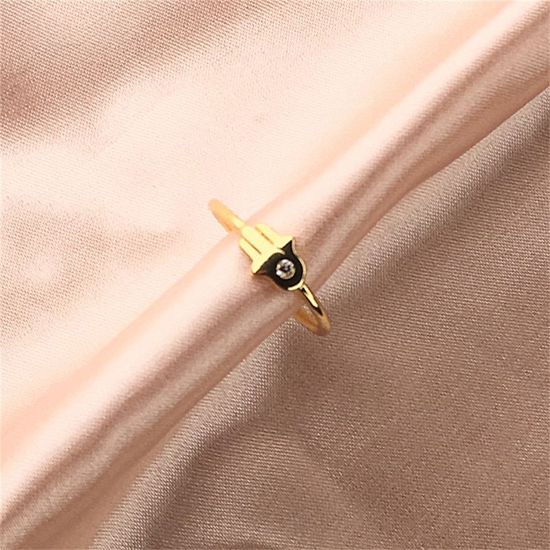 Nihaojewelry Wholesale Jewelry New Trendy Inlaid Zircon Palm Ring